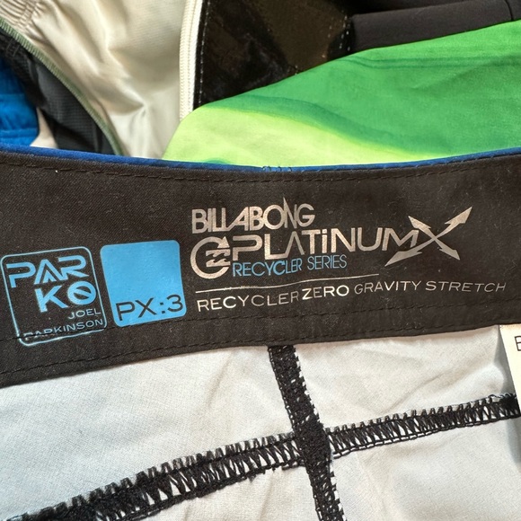 NWT BILLABONG Flux Stretch Boardshort Royal Green 22” ITEM NO. 19465M117TFLU - Picture 8 of 11